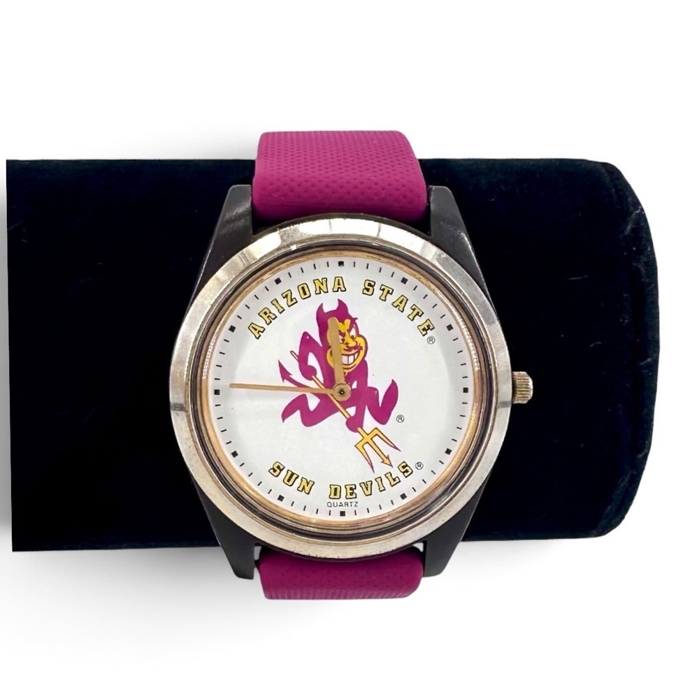 Vintage Nelsonic Arizona State Sun Devils Watch ASU Sparky Mens Red Working